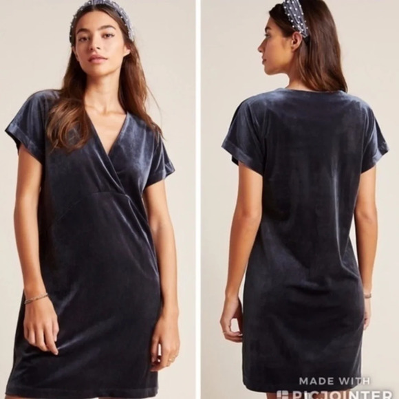 Anthro Sunday In Brooklyn Nancy Velvet Dress Tunic - Picture 1 of 5